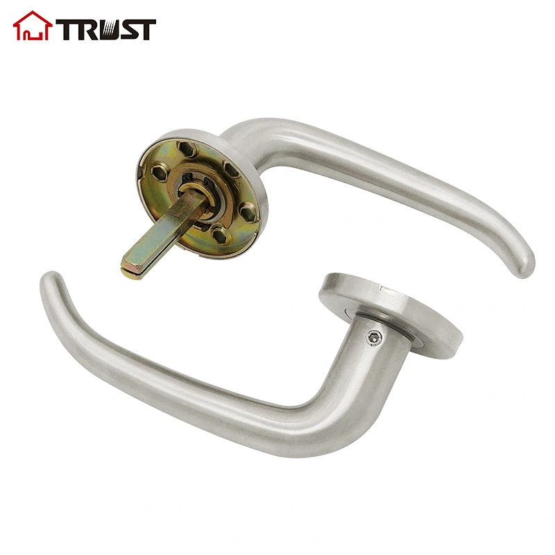 TRUST TH033-SS Door Handle Lever with Modern Contemporary Slim Round Design